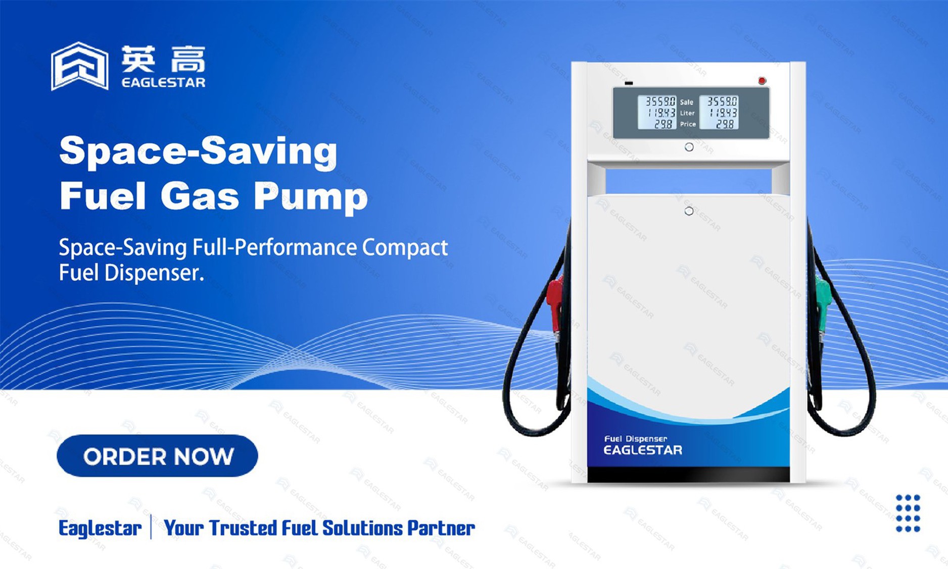 Space-Saving Fuel Gas Pump Space-Saving Fuel Gas Pump